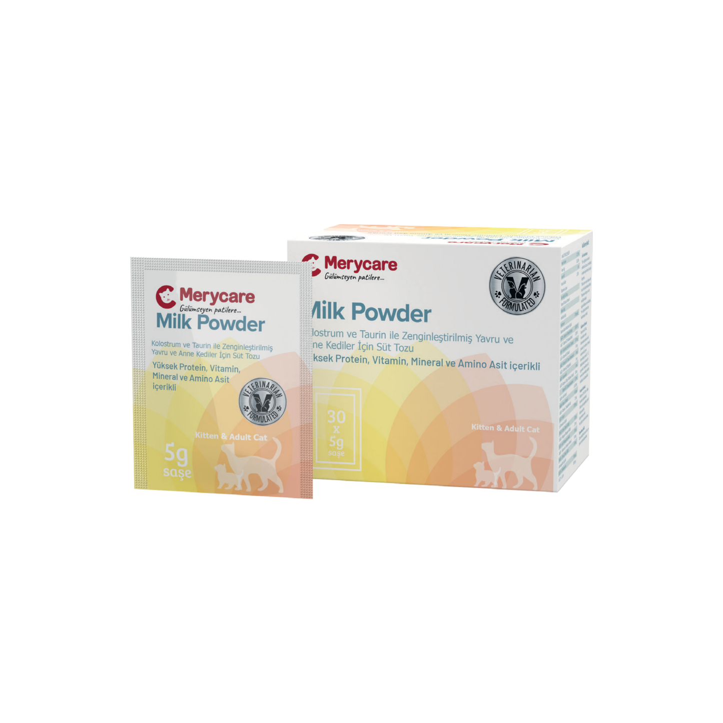 merycare milk powder 30 'lu şase(30x5g) kedi